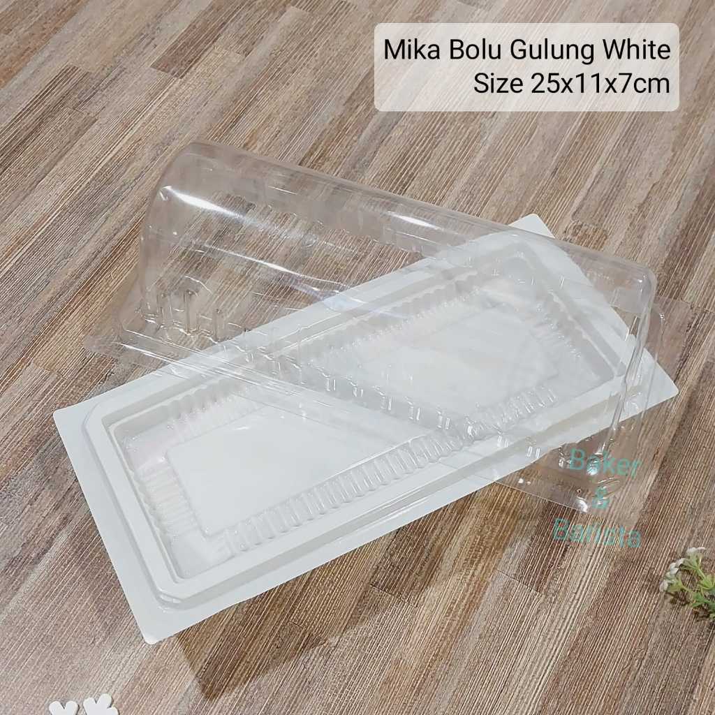 Mika Bolu Gulung White / Mika Box Cake Roll / Mika Cake Potong Box Roll Cake