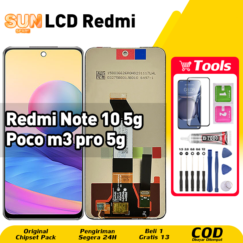 Original For LCD Redmi Note 10 5G LCD POCO M3 Pro 5G asli hp layar lcd anti blue light HD HOT SALE K