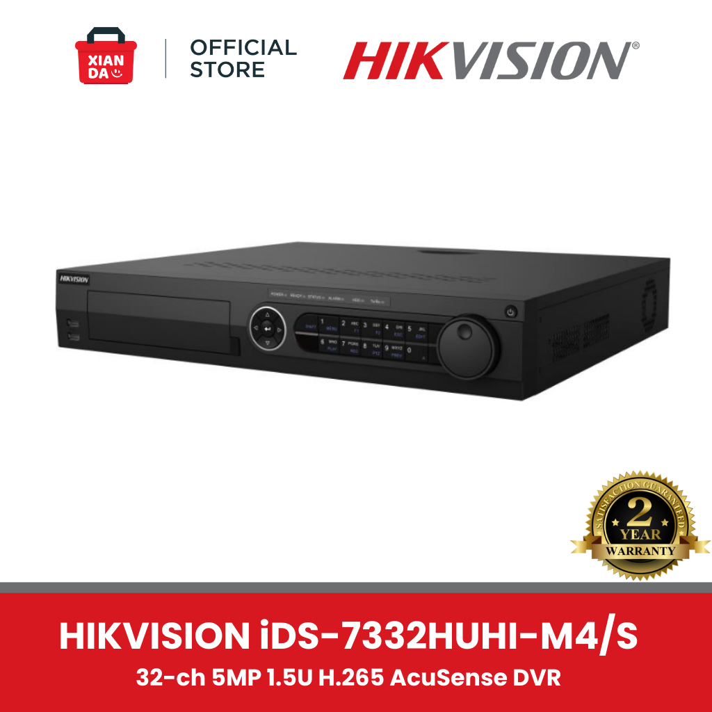 iDS-7332HUHI-M4/S - HIKVISION DVR 32CH ACCUSENSE 4 SLOT HDD ORIGINAL CAMERA GARANSI RESMI DISTRIBUTO