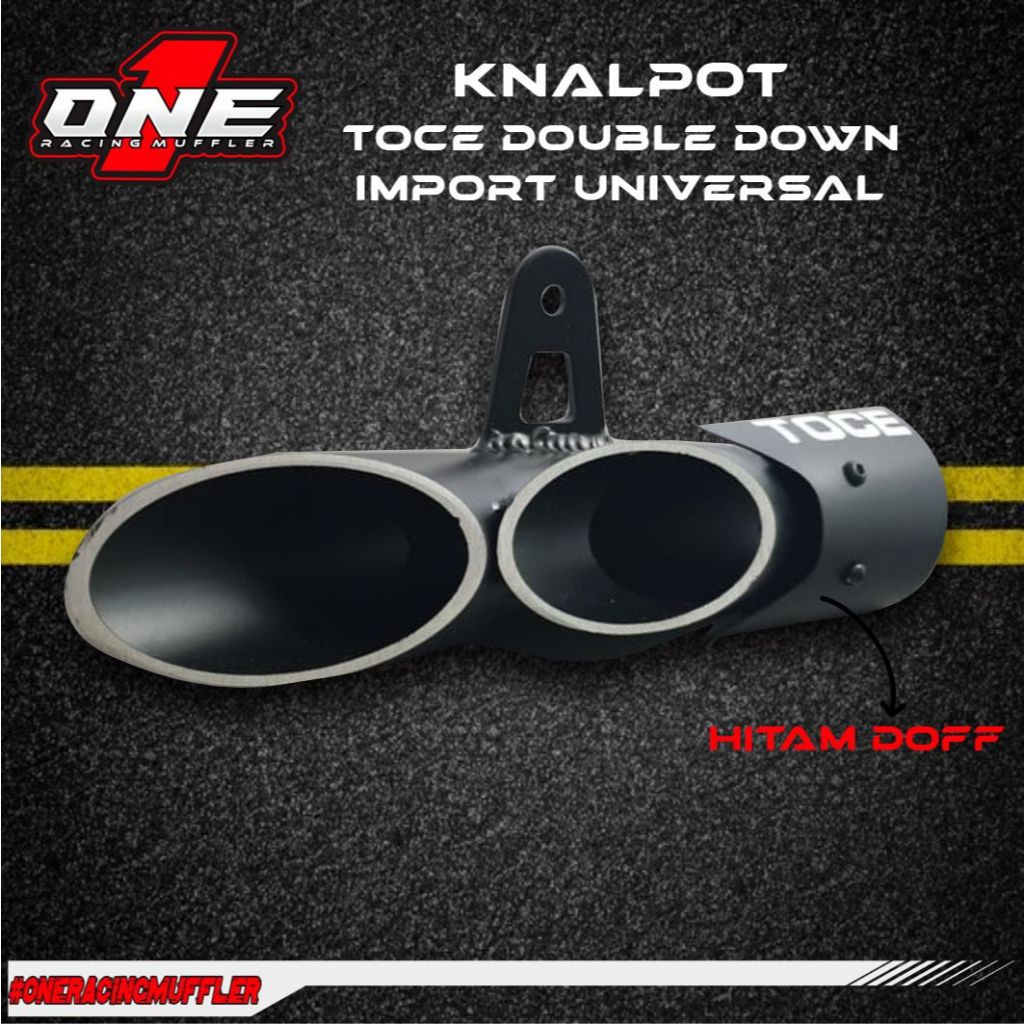 Knalpot Toce Double Down Import Universal ZX36,CBR 250RR,R15, CBR 150, CB 150 R, XSR, NINJA 250,R25,