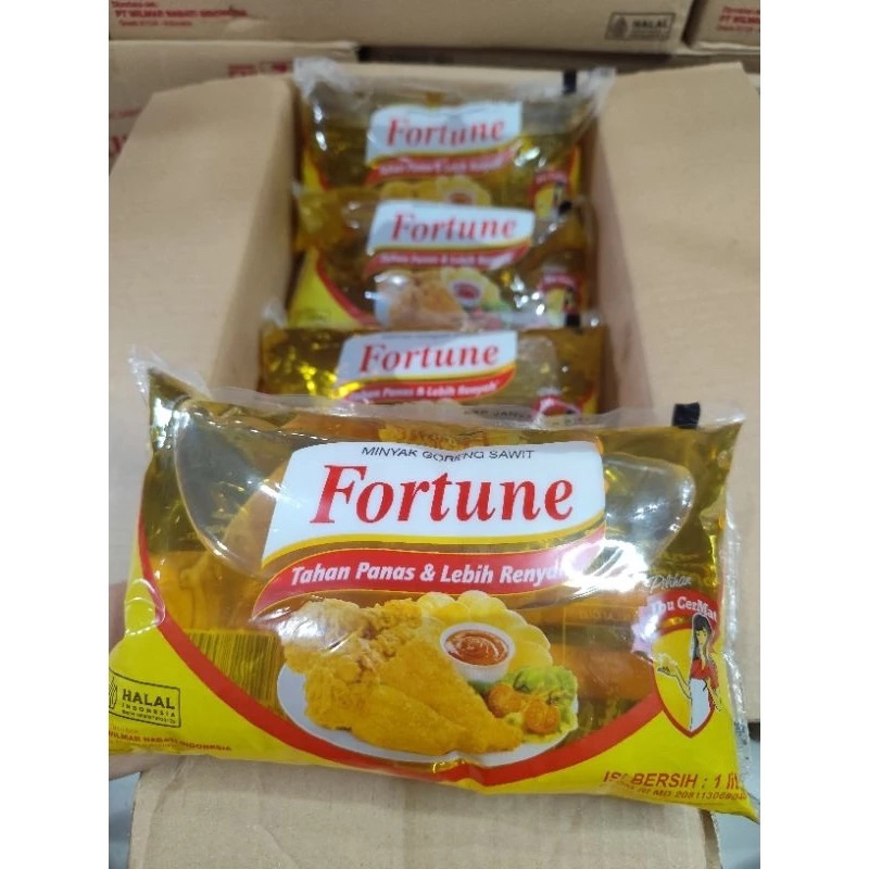 

MINYAK GORENG FORTUNE-FORTUNE BANTAL 1 liter-Minyak kemasan