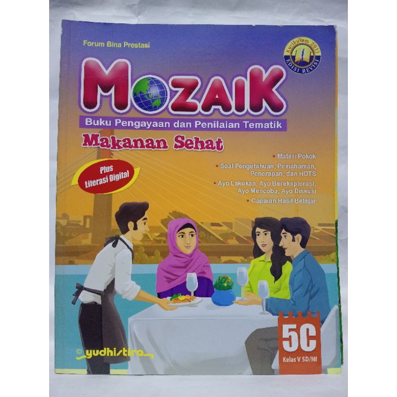 Mozaik 5C Buku Pengayaan Dan Penilaian Tematik Makanan Sehat SD Kelas 5C Kurikulum 2013 Yudhistira