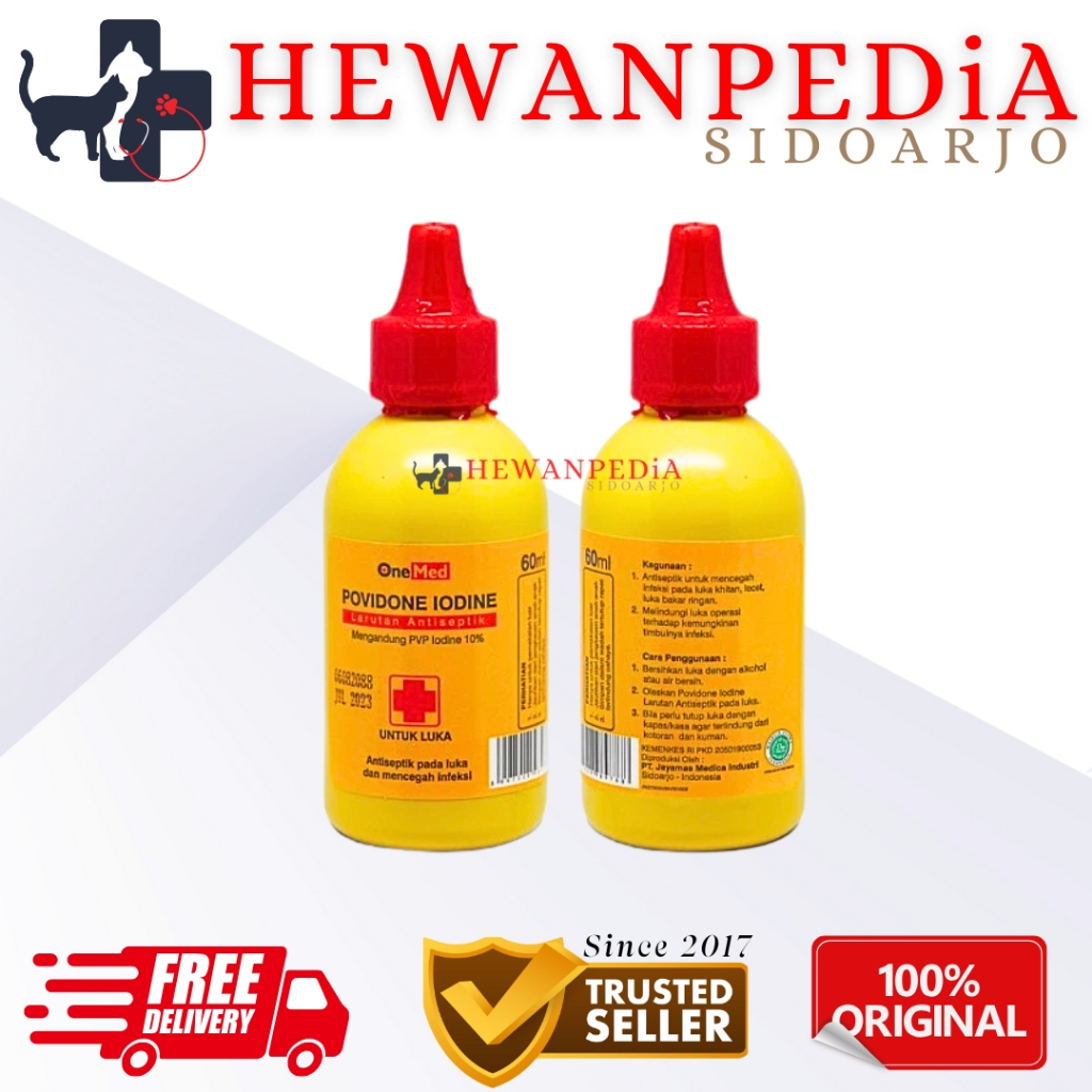 POVIDONE IODINE BETADINE 60 Ml Hewanpedia - betadine obat luka 60 ml