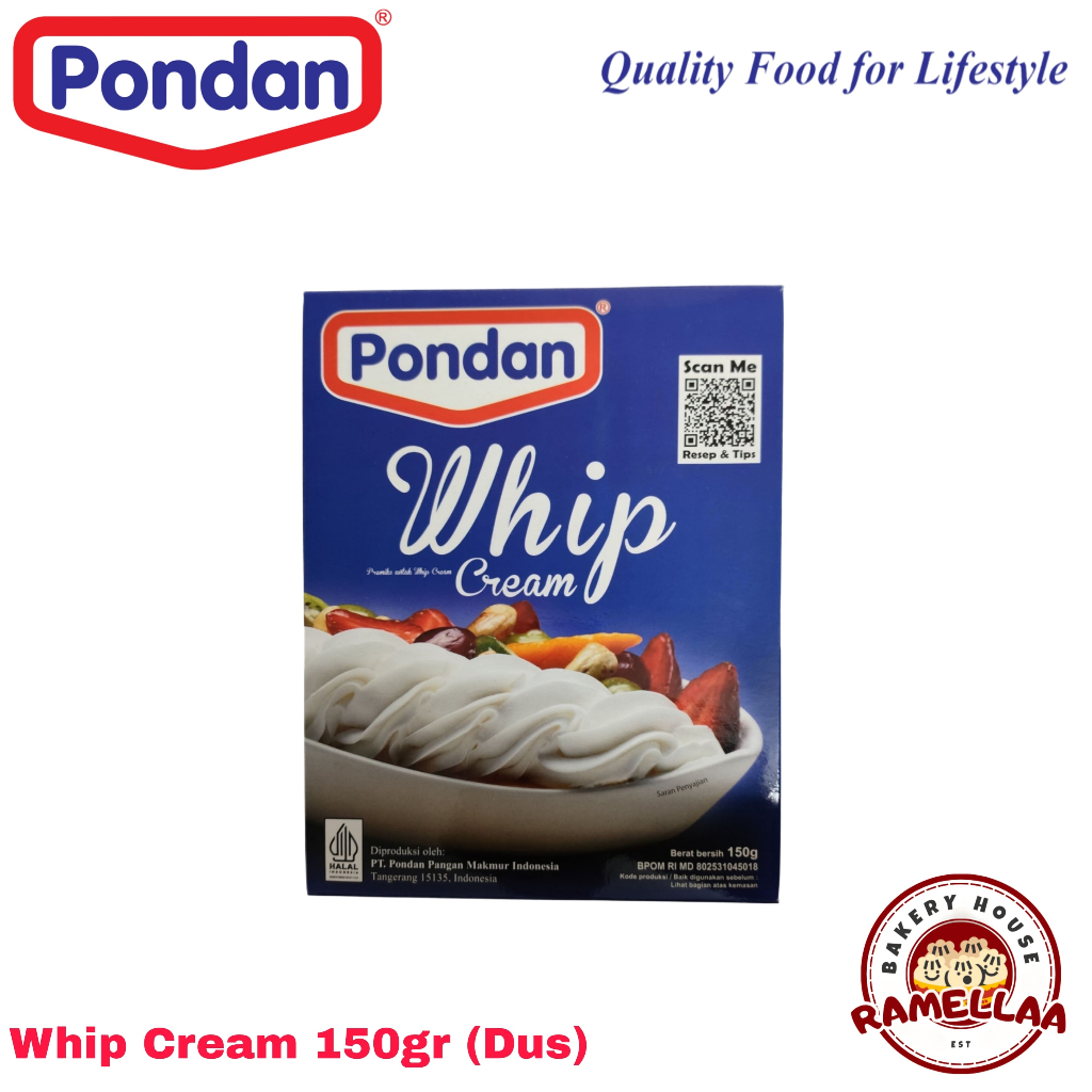 

Pondan Whip Cream 150gr