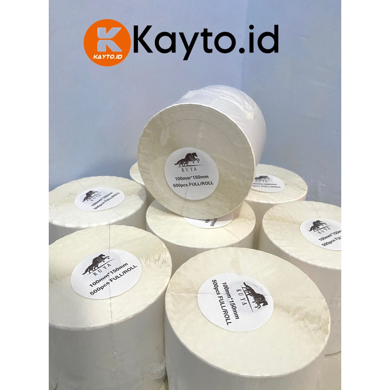 

Label Thermal Barcode 100 x 150 mm 500pcs Sticker Resi 4x6 100x150