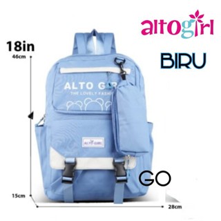 Ago 3 Tas Ransel ALTO GIRL'S Tas Anak Perempuan Cewek Ransel Laptop Tas BACKPACK Terbaru By ALTO GIR