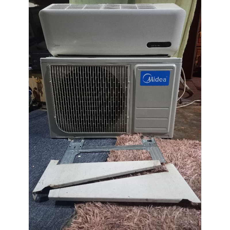 AC Midea 1 pk MSB2-09CRN1(I) siap pakai,pipa input dan output 2 m,remot ada
