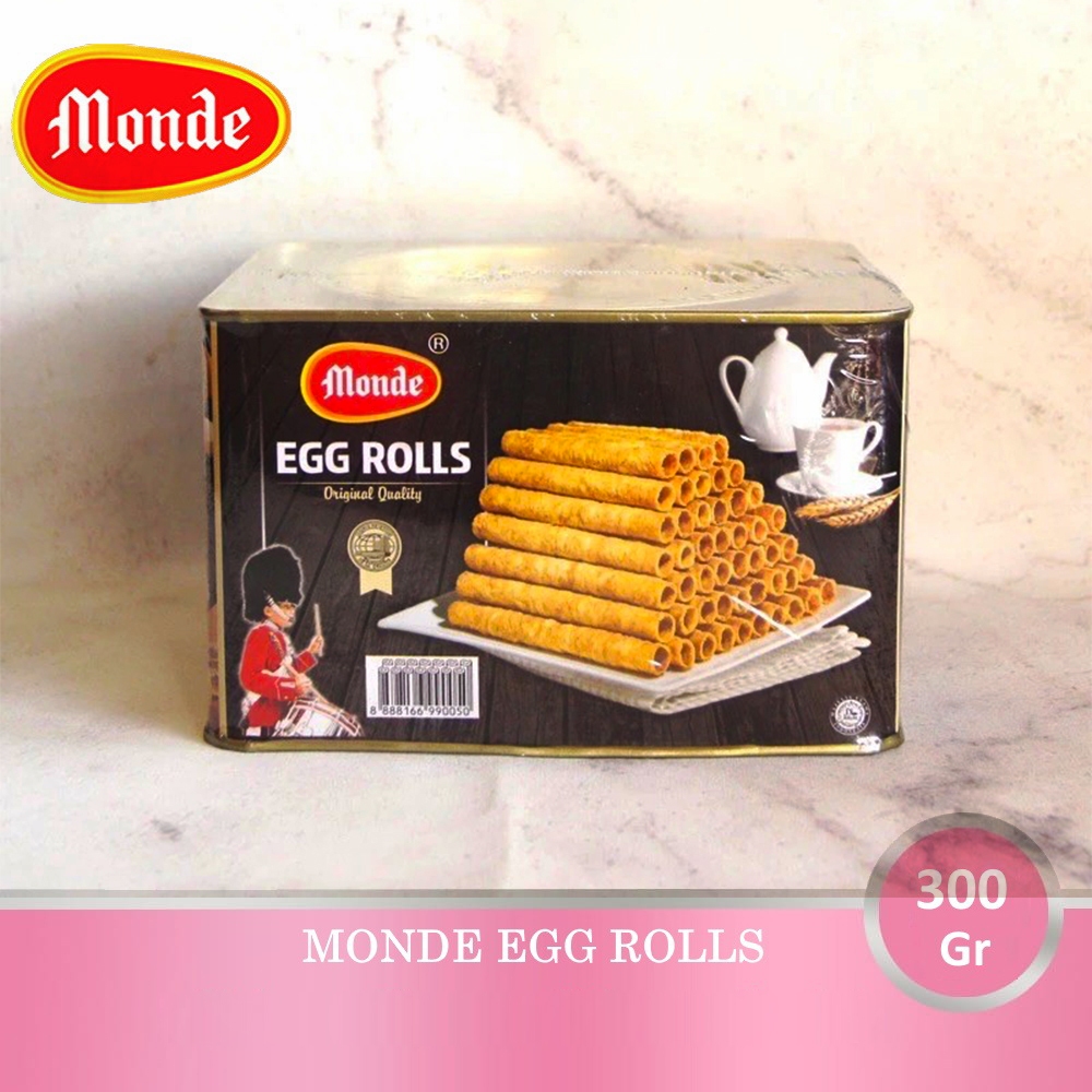 

Monde Egg Roll / Semprong Kaleng Original 350g - Biskuit Kue Kering Cemilan Lebaran Hampers