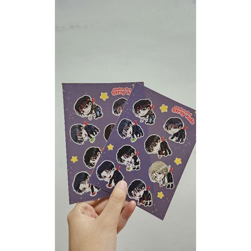

Stiker set Stray Kids fanmerch fanart by Erusart