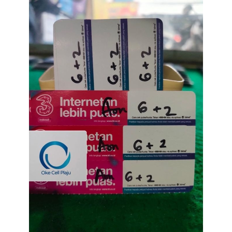 kuota tri AON 6GB(8gb)