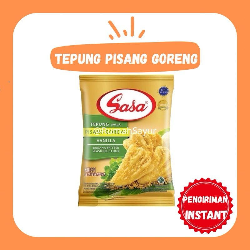 

[KIRIM INSTANT] TEPUNG SASA PISANG GORENG 70gr- RUMAH SAYUR