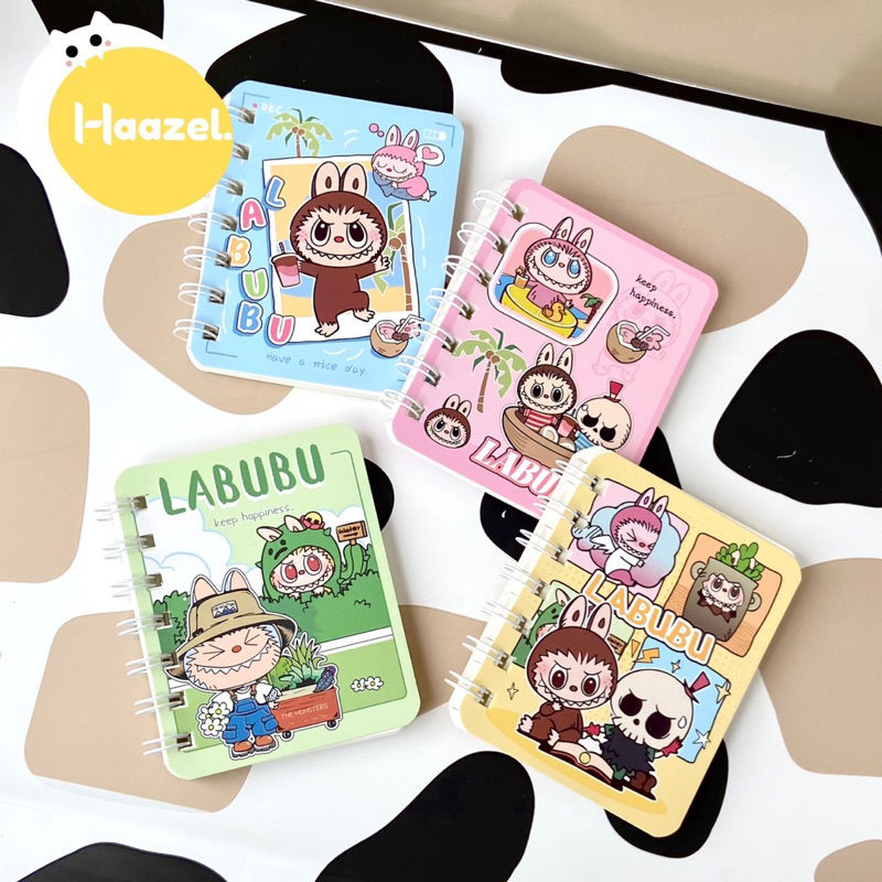 

Notebook Labubu Ring Buku Tulis Kecil Catatan Mini Memo Diary Journal Notepad Agenda Spiral Lucu