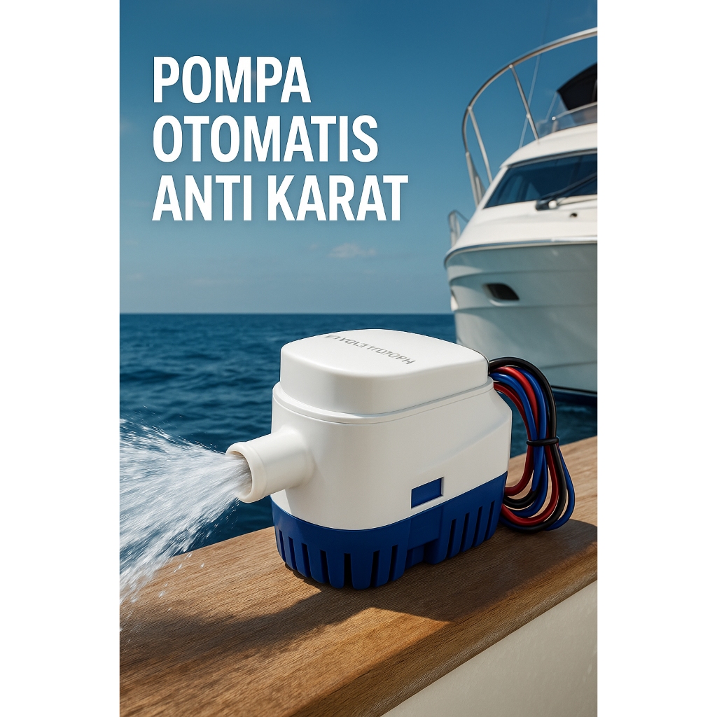 BILGE Pompa Celup Otomatis 12V DC Pompa Air Kuras Toren Kapal