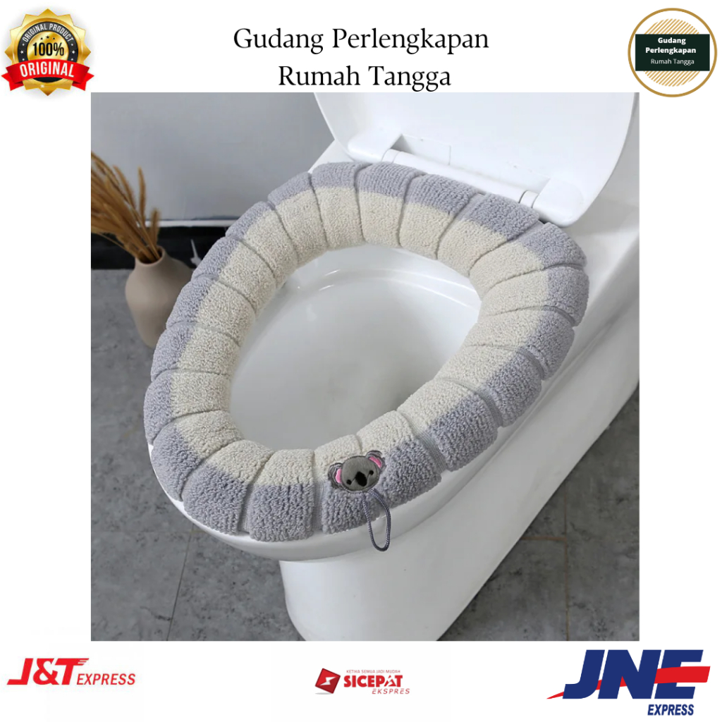 Sarung Closet Toilet Duduk Alas Tutup Toilet Duduk Penutup Dudukan Kloset Duduk Toilet Seat Cushion 