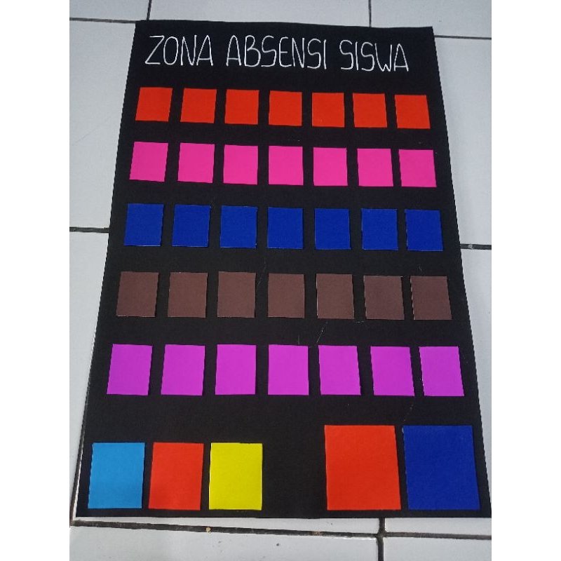Zona papan absensi kelas absensi siswa
