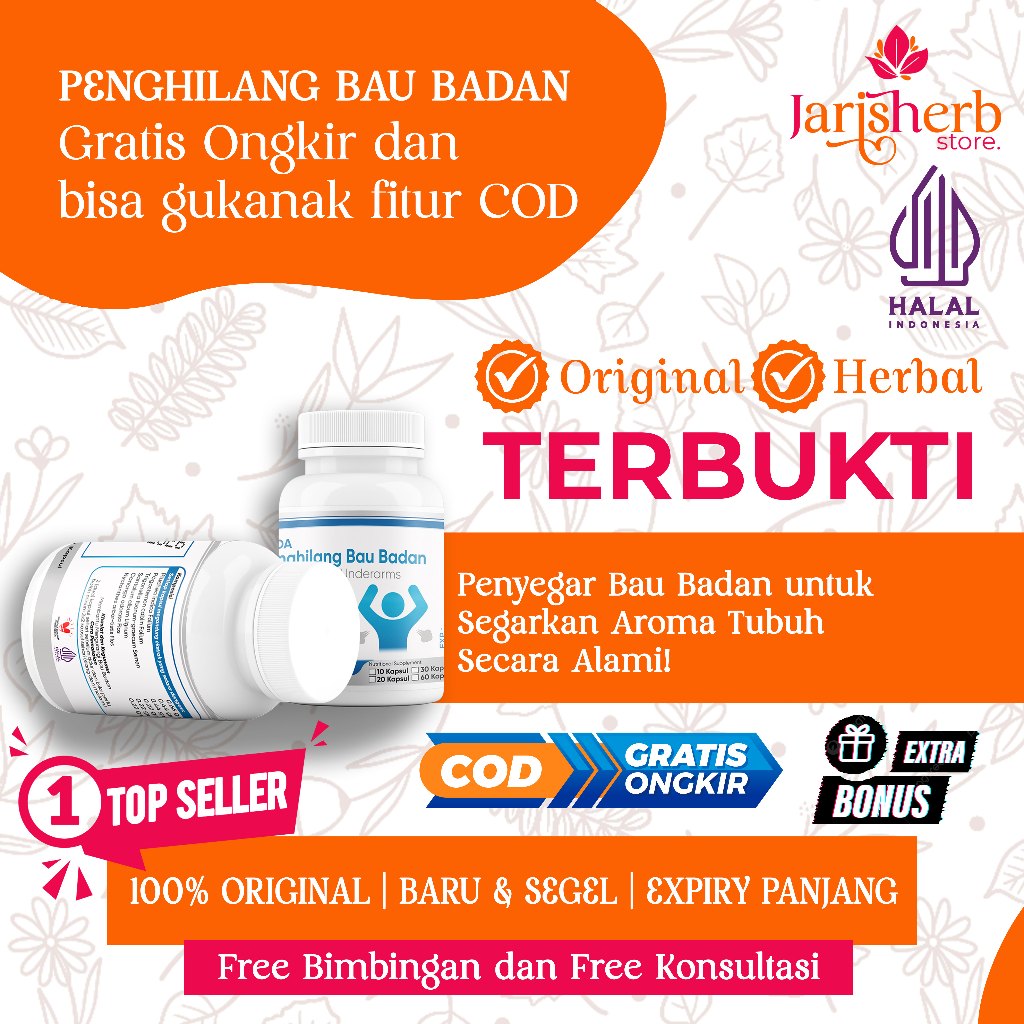 REDO Kapsul Bau Badan Original BPOM - Solusi Bau Keringat & Nafas Tak Sedap