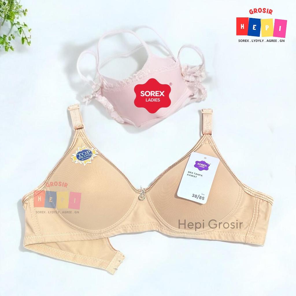 Braa Wanita Sorex Tanpa Kawat Cup Kecil A Busa Tipis 32-38 / Bh Sorex Kecil Remaja dewasa Motif