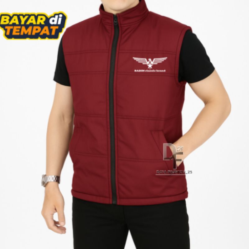 Rompi Murah Pria Parasut / Rompi Outdoor Pria Dewasa Terbaru / Rompi Body Vest Trendy / Rompi Polos 