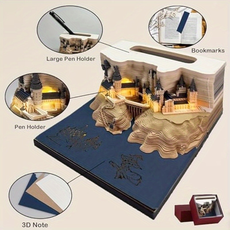 

Kertas Memo Sticky Note 3d Motif Hogwarts Harry Potter Untuk Hadiah Ornamen DIY