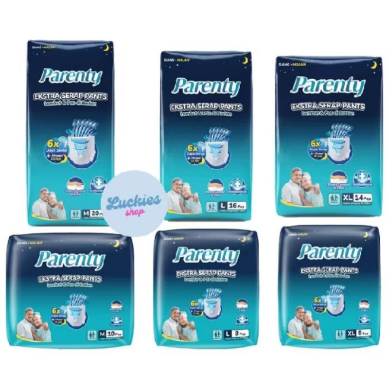 PARENTY EXSTRA SERAP PANTS HEAVY FLOW POPOK CELANA DEWASA