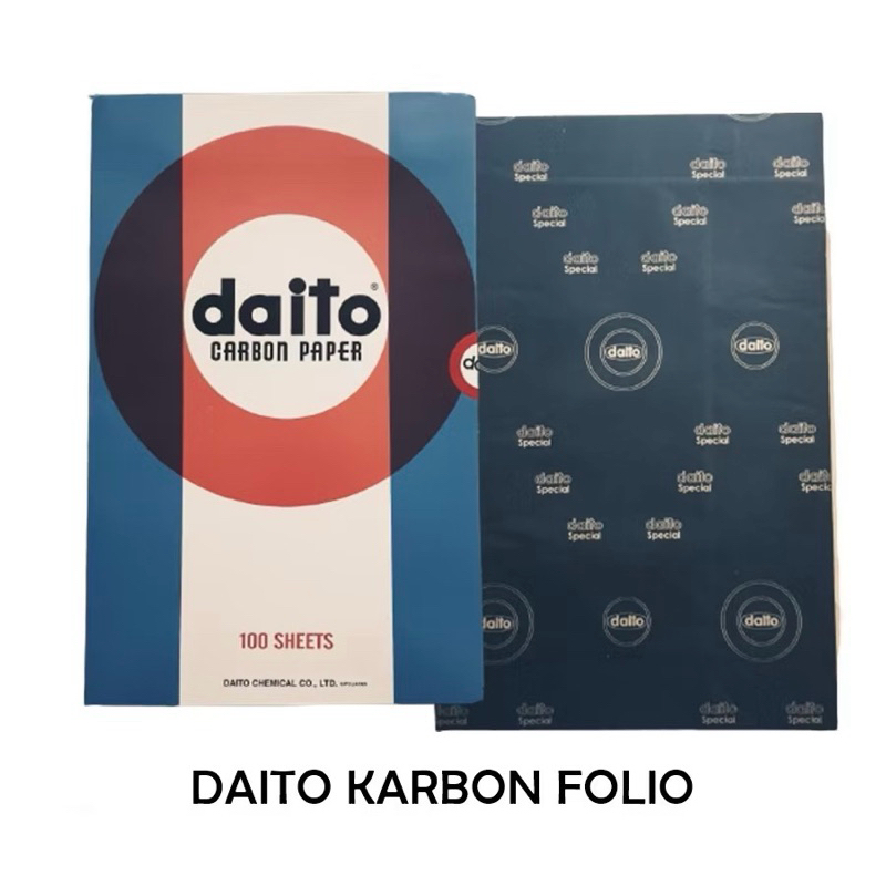 

Kertas/Paper Karbon/Carbon DAITO HITAM ukuran F4/FOLIO 100 Lembar