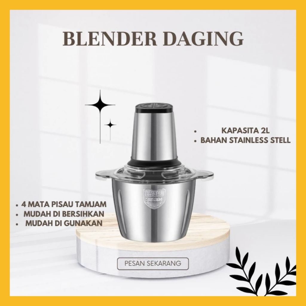Blender Chopper Blender Daging Stainless Coper Penggiling Daging Serbaguna