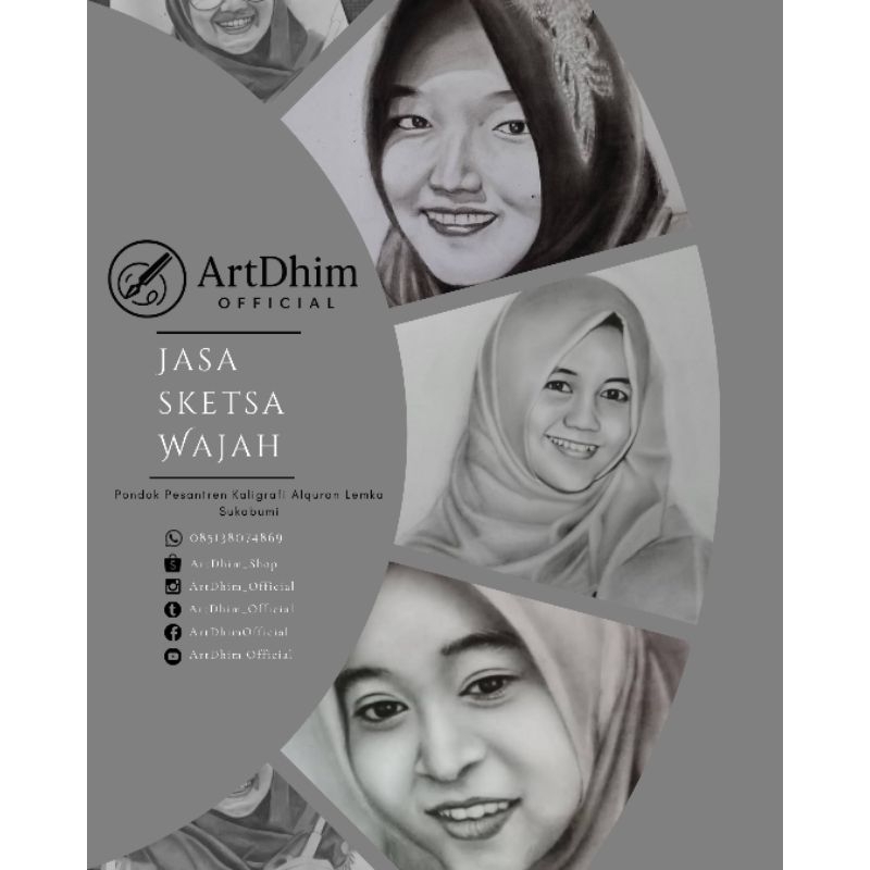 

Jasa sketsa wajah (Size A3+bingkai)