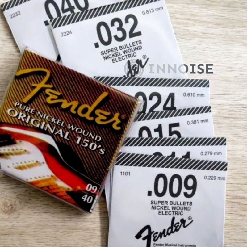 Senar Gitar Elektrik Fender 1 Set 009