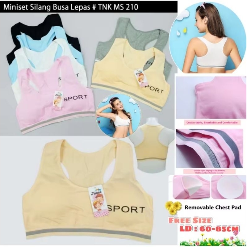 Bra // Miniset Anak Remaja Sport Busa //Miniset Busa Anak Remaja