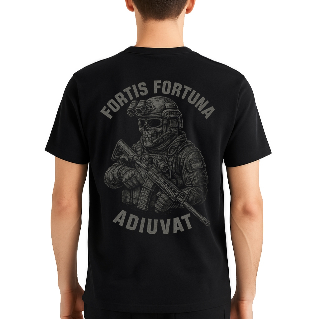 RSA Kaos Tactical Fortis Fortuna Adiuvat - Baju Taktikal Pria Army Combed 24s - TNI Polisi Brimob