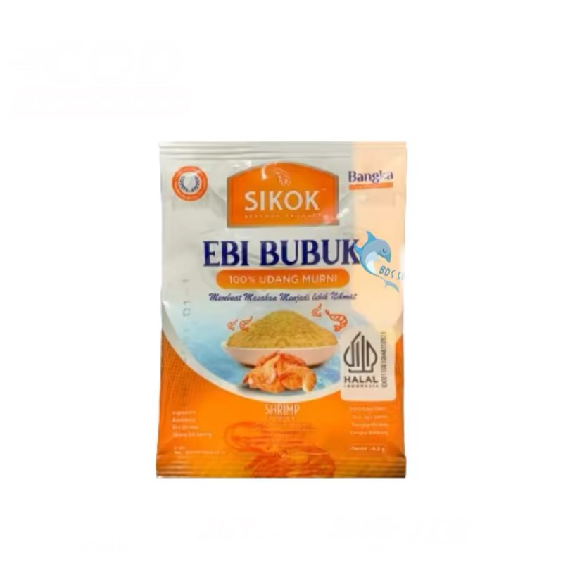 

Sikok ebi bubuk 100% udang asli bumbu masak instant 1 sachet