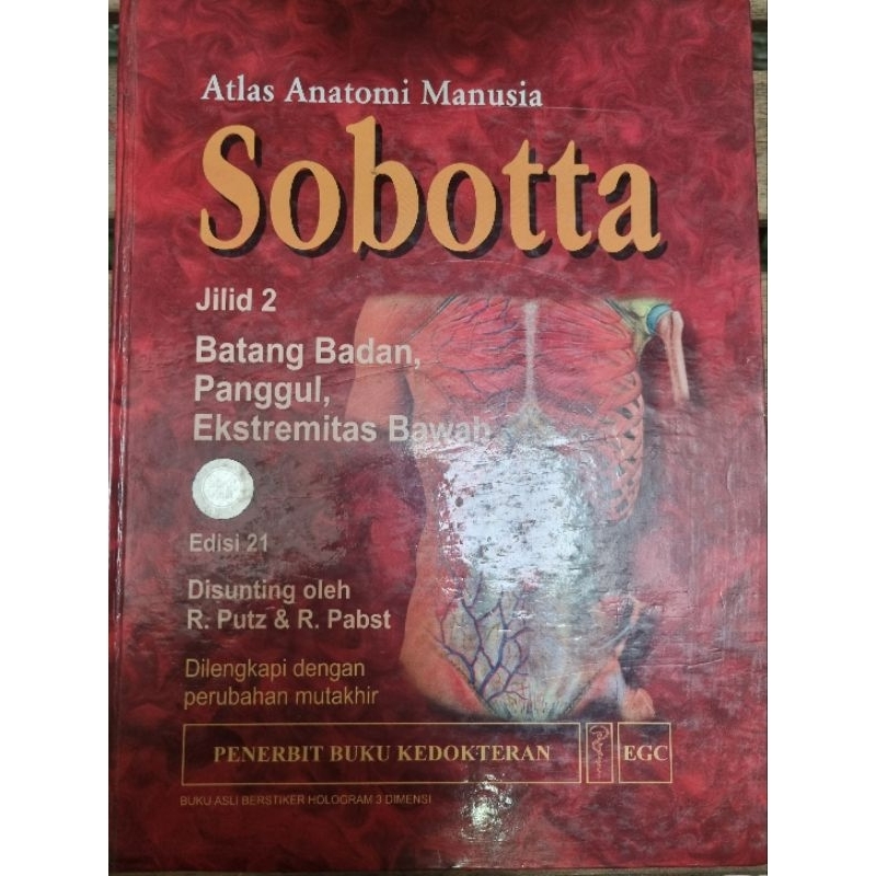 Buku SOBOTTA Anatomi Edisi 21,  jilid 1 & 2 Original 100% (Second)