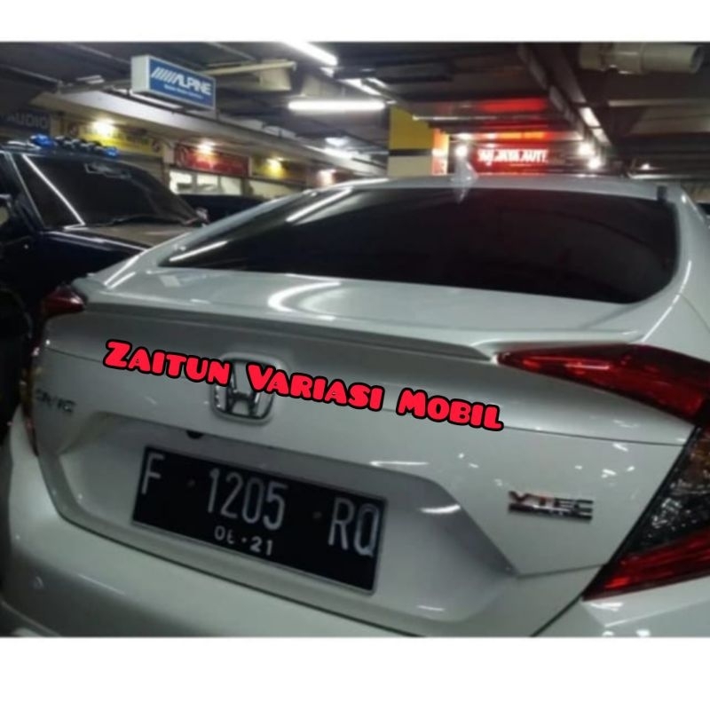 Ducktail Honda Civic Turbo Sedan 2016 2017 2018 2019 2020 2021 2022 Modullo Spoiler Daktil Civic Tur