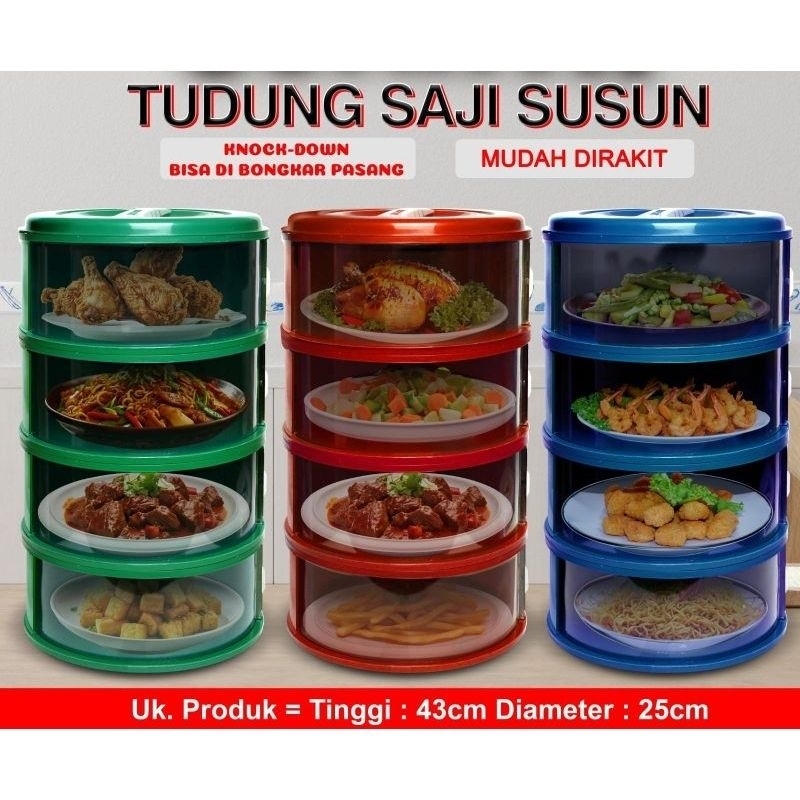 TUDUNG SAJI BULAT SUSUN 4 SAP || TUDUNG SAJI SAP 4 || TUDUNG SAJI AESTHETIC || TUDUNG SAJI TRANSPARA