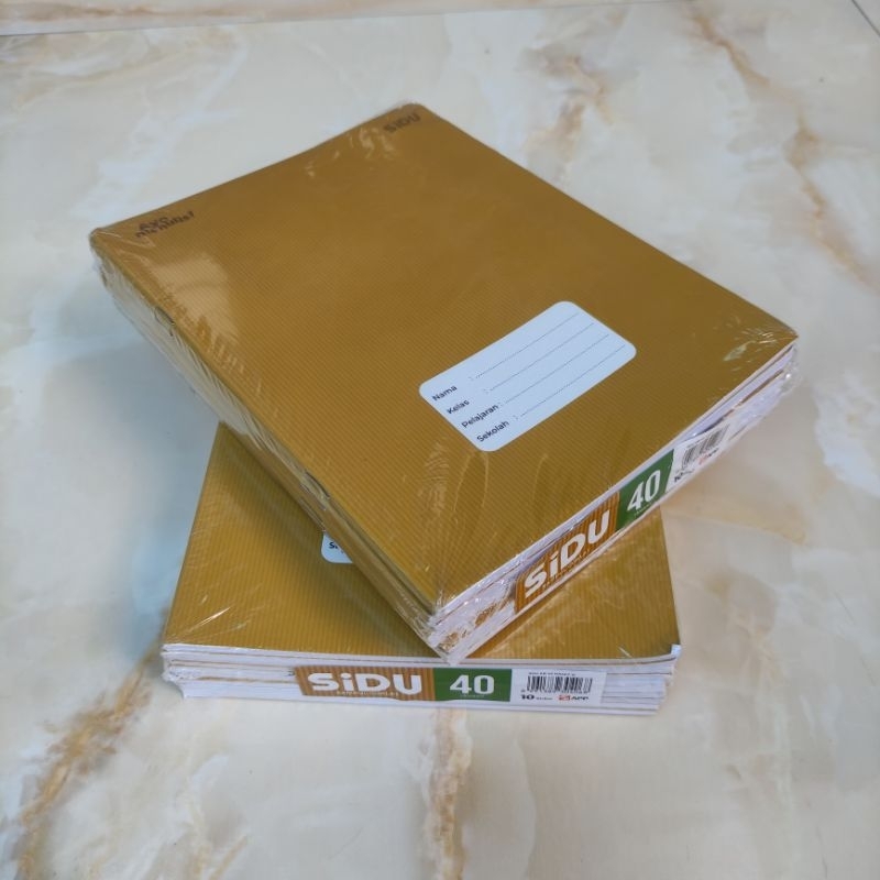 

Buku Tulis SIDU Sampul Coklat Kraf 40 Lembar 1 Pack (Isi 10 buku)