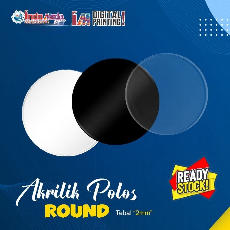 

akrilik bulat 60 cm tebal 2mm bisa request ukuran
