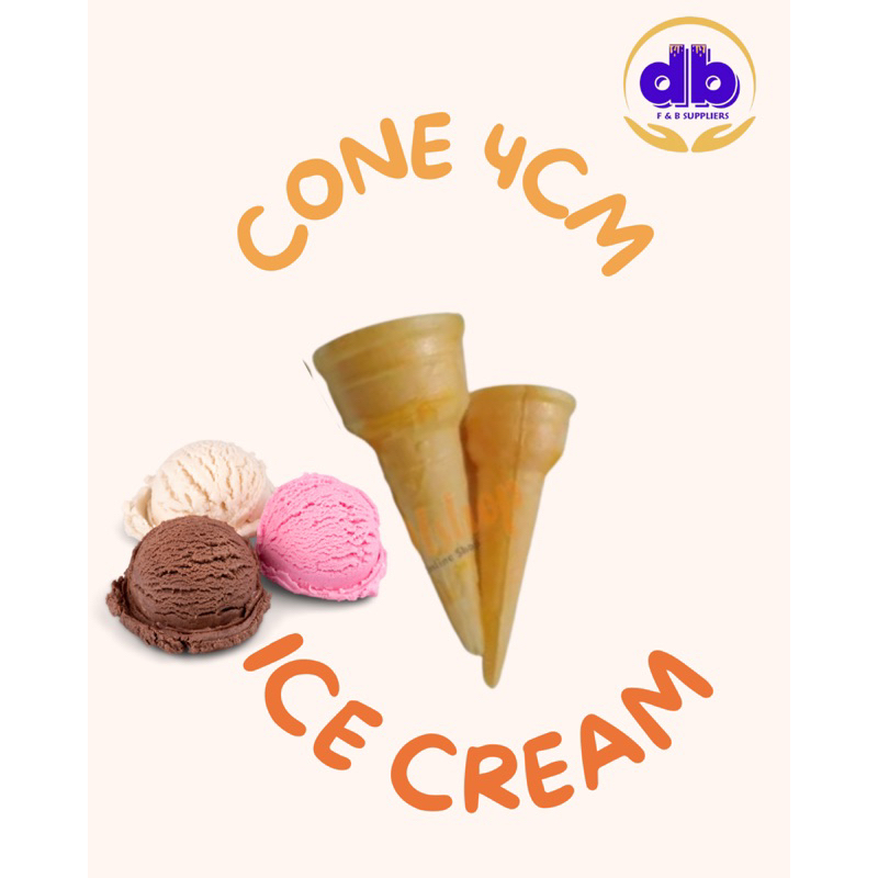

Cone Ice Cream 4cm (1pack=20pcs) min order 2