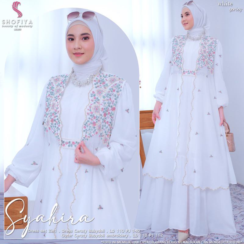 syahira set iner outer by shofiya / original shofiya / syahira series / syahira shofiya / original s