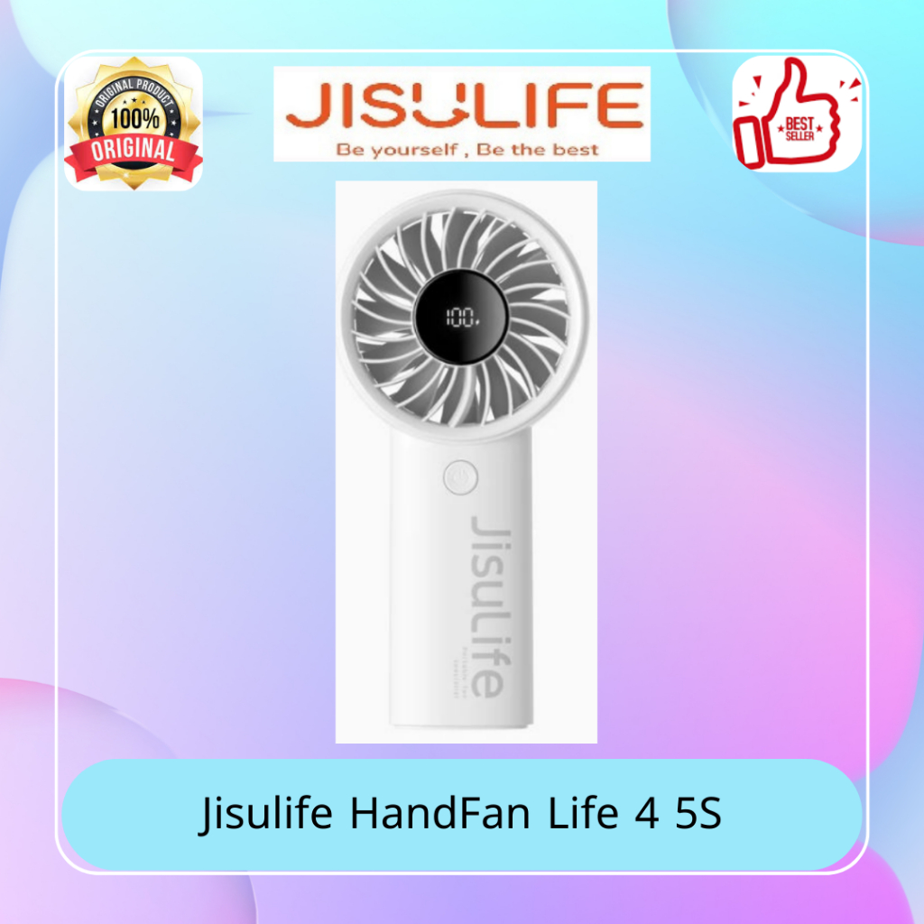 Kipas Angin Mini Jisulife Handfan Life 4 5S | Mini Fan | Kipas Angin Portable | Kipas Angin Kecil | 