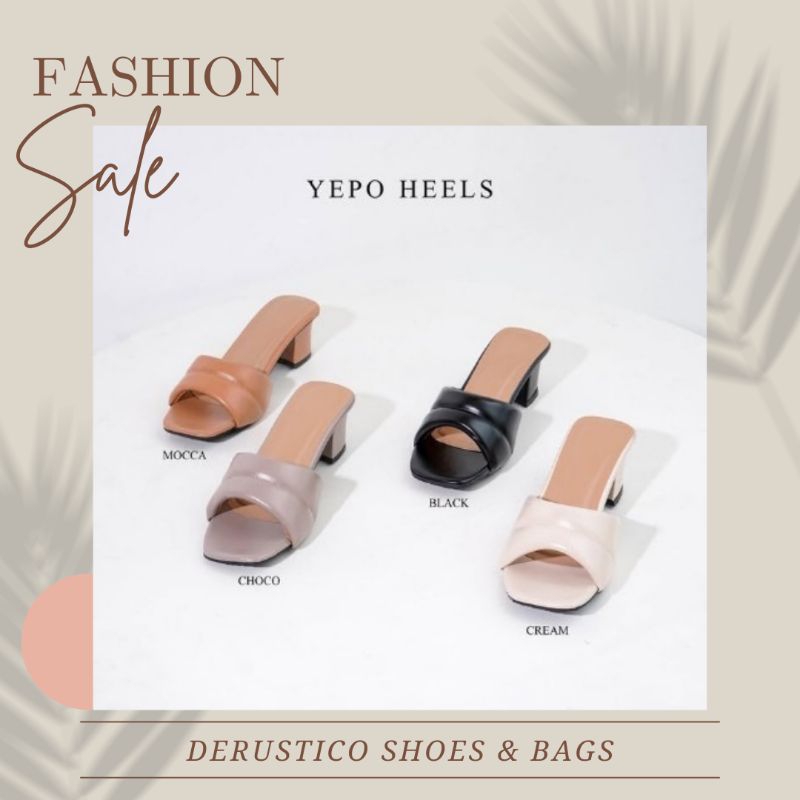 SANDAL SEPATU WANITA JALAN HEELS ENAK KANTOR MALL MEWAH ELEGAN - YEPOHEELS001