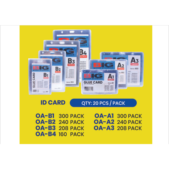 

Name Bag Glue Card Tebal BIG Mika A1 dan B1