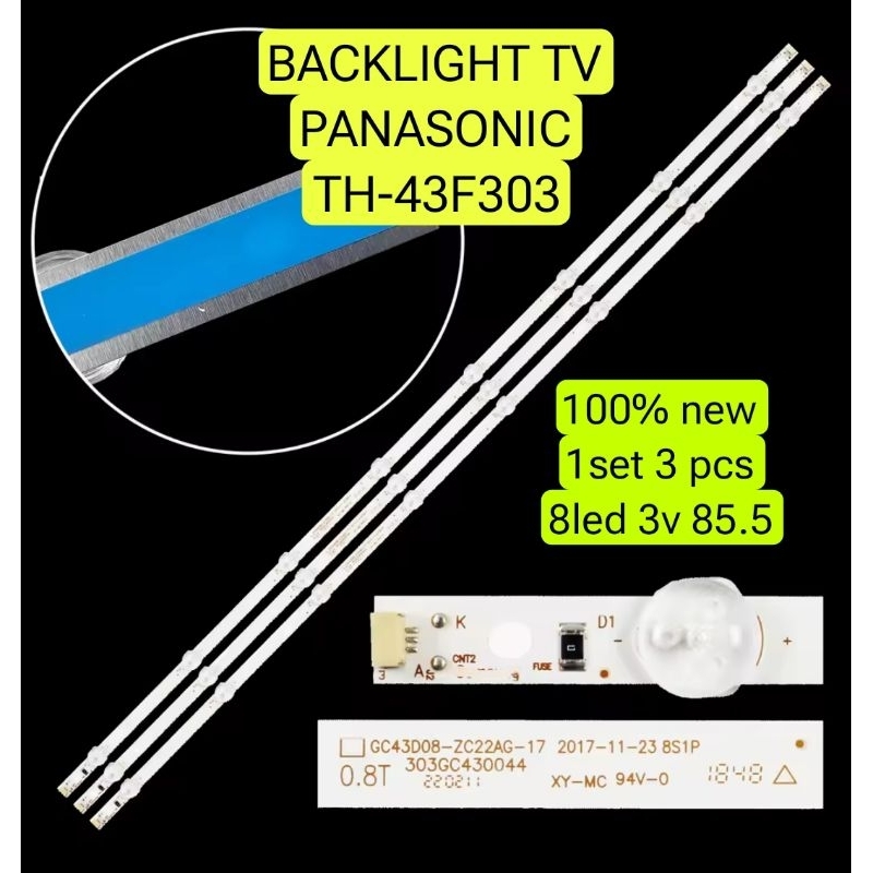 LAMPU LED BACKLIGHT BL TV PANASONIC TH-43F303G 43F303 43F303G