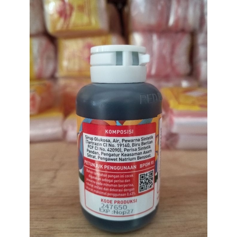 

Red bell pandan 55 mL / perisa pandan dan pewarna