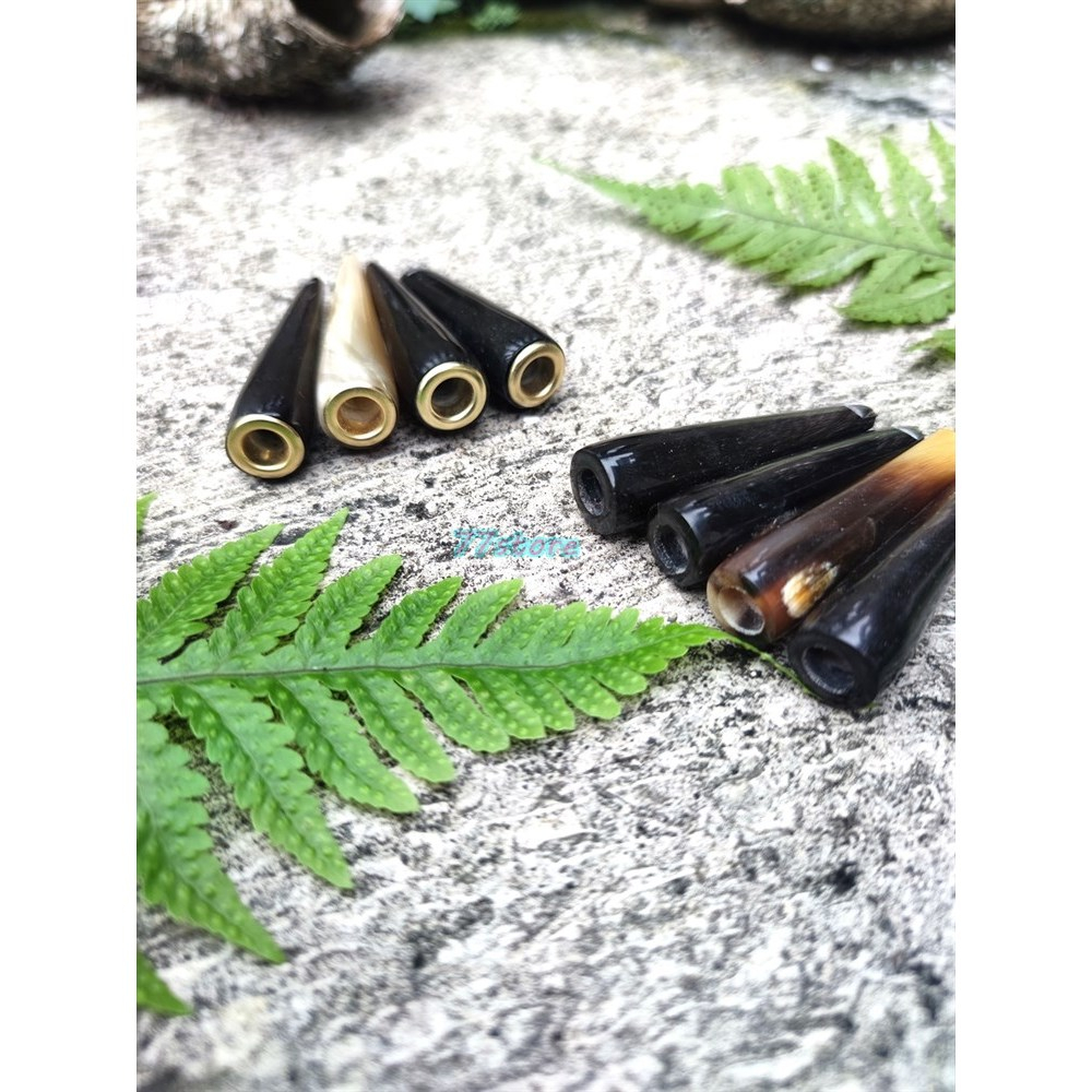 pipa once rokok tanduk asli 6cm / once rokok tanduk kerbau pendek
