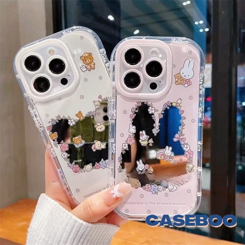 Casing HP Case Mirror Cermin Kaca Softcase Hardcase Android Iphone Untuk Tipe HP Samsung