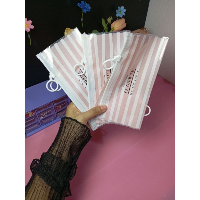 

[Aesthetic by fss.id] tempat pensil plastik kecil transparant