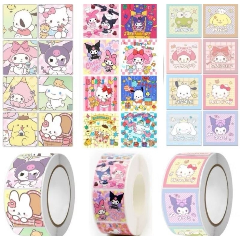

sticker roll isi 500pcs
