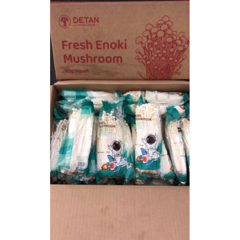 

JAMUR ENOKI ASTRONOT IMPORT 1 DUS COKLAT MERAH ISI 50