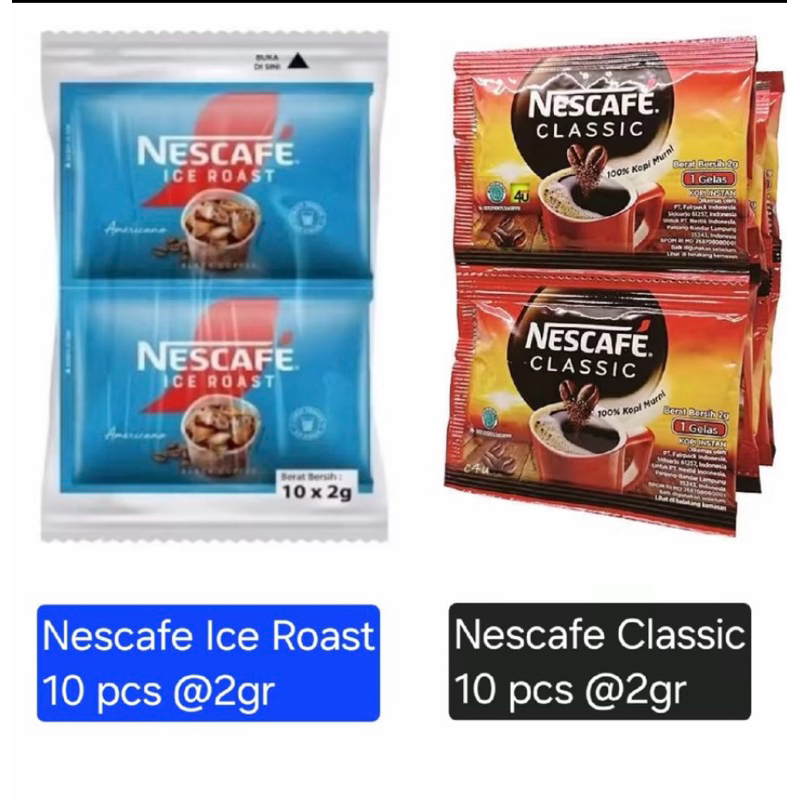 

Nescafe ice Roast americano & classic renteng ( 10 pcs 2 gr )
