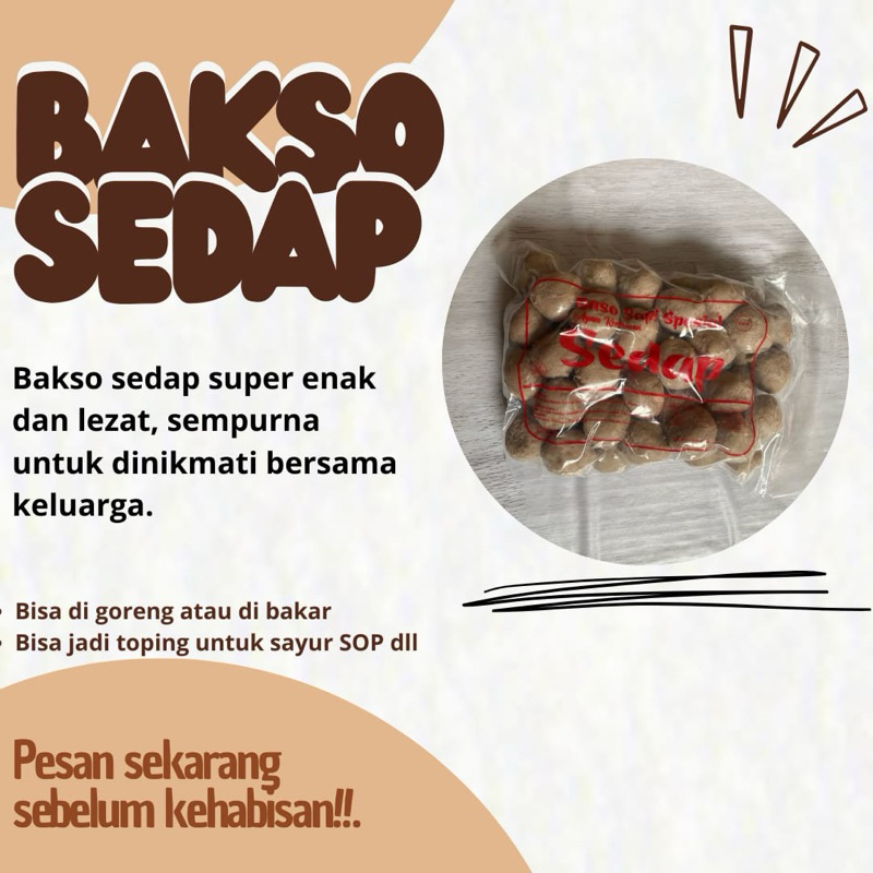 

Bakso Sedap isi 25 bakso sedang